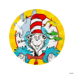 Dr. Seuss Cat in the Hat Dinner Plates - 8 Pack