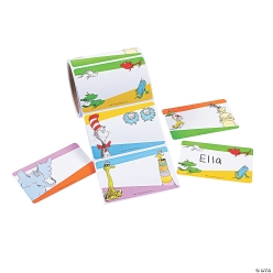 Dr. Seuss Character Name Tags/Labels-100Pk