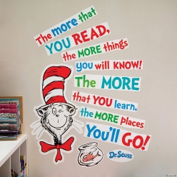 Dr. Seuss Reading Wall Clings