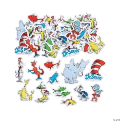 Dr. Seuss Self Adhesive Foam Shapes - 216Pk
