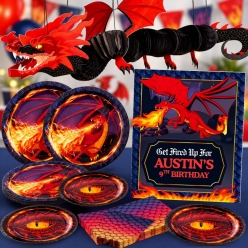 *Dragon Deluxe PERSONALIZED Party Pack for 16