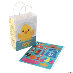 Rubber Duck Kraft Paper Gift Bags-12Pk