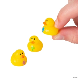 Religious Cross Rubber Ducks Assortment-24Pk
