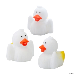 Halloween Ghost Small Rubber Ducks in White Sheets-24Pk