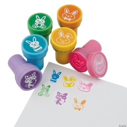 Easter Bunny Self-Inking Stampers-24Pk