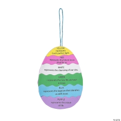 Colours Of Faith Egg Craft Kit 12 Pk