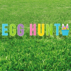 Easter Egg Hunt Letter Yard Sign