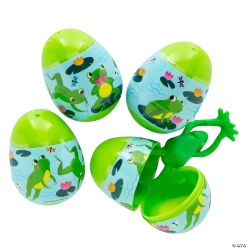 Frog Finger Flinger Filled Easter Eggs-24Pk