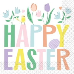 Pastel Easter Garden Lunch Napkins 16pk