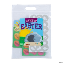 Easter Story Activity Pack with Foam Stones for 6