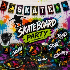 Skater Skateboard Theme Party Supplies