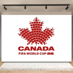 Soccer World Cup Canada FABRIC Giant Backdrop