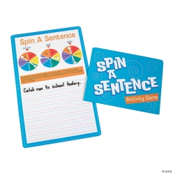 Spin a Sentence Folding Dry Erase Educational Activities-12Pk