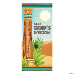 Egyptian VBS Seek God's Wisdom Door Banner