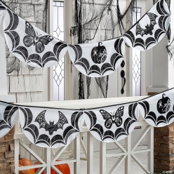 Halloween Eerie Elegance Plastic 24 Foot Bunting