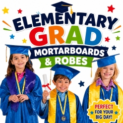 Elementary Grad Mortarboards & Robes Party Supplies Canada