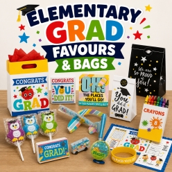 Elementary Grad Favours & Bags Party Supplies Canada