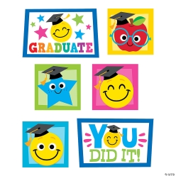 Elementary Graduation Wall Cutouts - 6Pk