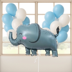 Elephant Blue Deluxe Balloon Bouquet
