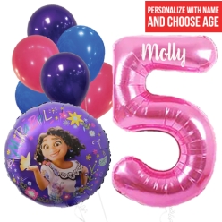 Encanto PERSONALIZED Name & Age Balloon Bouquet