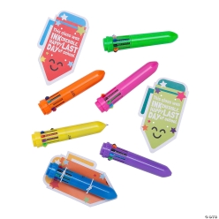 End of Year Shuttle Pens with Card for 12