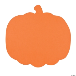 Enormous Foam Pumpkin Shapes - 12 Pk