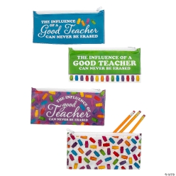 Eraser Teacher Pencil Cases - 12Pk