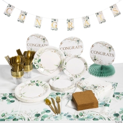 20% OFF: Eucalyptus 397pc Congrats Party Pack for 24