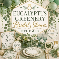 Greenery Botanical Leaves Bridal Shower