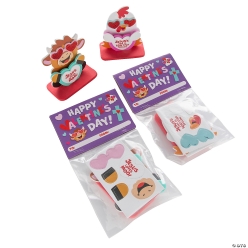 Religious Cow & Chicken Craft Kit Valentine Exchange for 12