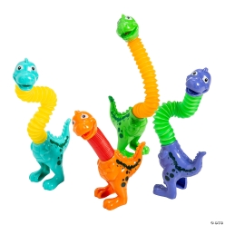 Dinosaur Neck Expanding Bendable Toys - 12Pk