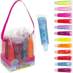 Spa Party Expressions Lip Gloss Tubes - 12 PACK
