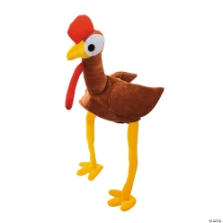 Brown Chicken Hat with Extended Legs