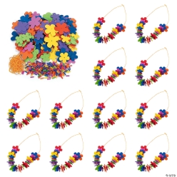 Fabulous Foam Flower Leis Craft Kits - 12pk