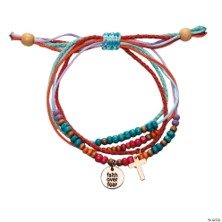 Faith Over Fear Stacked Bracelets - 6Pk