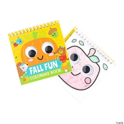 Fall Googly Eyes Colouring Books - 12Pk