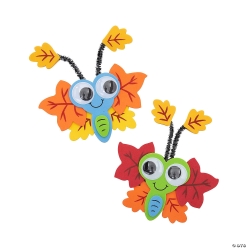 Fall Leaf Butterfly Magnet Craft Kit-12Pk