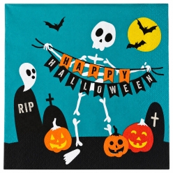 **Family Halloween Dinner Napkins - 16PK