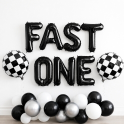 Racing Fast ONE Birthday Balloon Set
