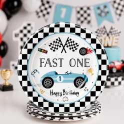 Fast One Racing Dinner Plates - 10 PK