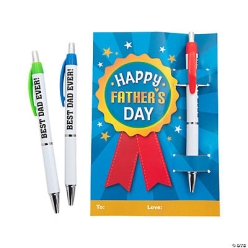 Father's Day Pens with Card - 12Pk