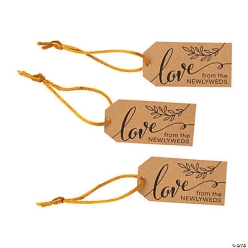 Love From the Newlyweds Favour Tags-24Pk