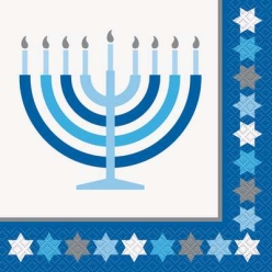 Hanukkah Starry Lunch Napkins - 16 PK
