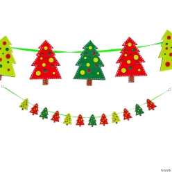 Christmas Tree Felt 6ft. Garland