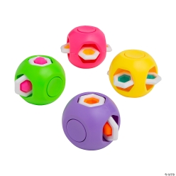 Fidget Popping Spinner Cubes - 12Pk