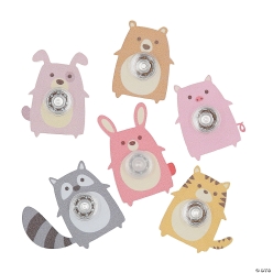 Pastel Animal-Shaped Plastic Fidget Spinners-12Pk
