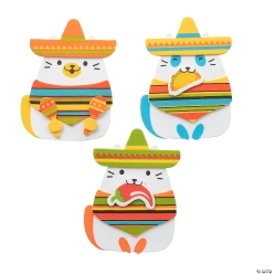 Fiesta Cat Magnet Craft Kit - 12Pk