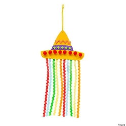 Fiesta Sombrero Sign Craft Kit - 12Pk