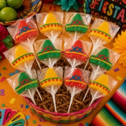 Fiesta Fruit Sombrero Suckers 12 Pk