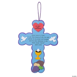 First Communion Cross Sign Craft Kit-12Pk